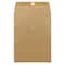 JAM Paper 9" x 12" Brown Kraft Booklet Envelopes with Button & String Closure, 25ct.